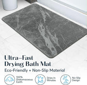 Stone Bath Mat - Slate
